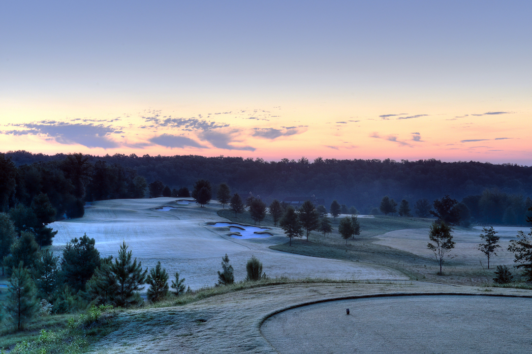 Pre dawn over North Carolina mountains