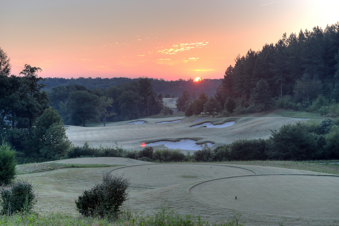 Professional Resort Photography and Video - Early morning sun over North Carolina mountains