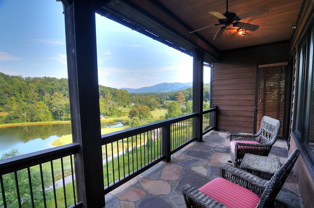 Professional Resort Photography and Video - Hotel room view of golf course and mountains