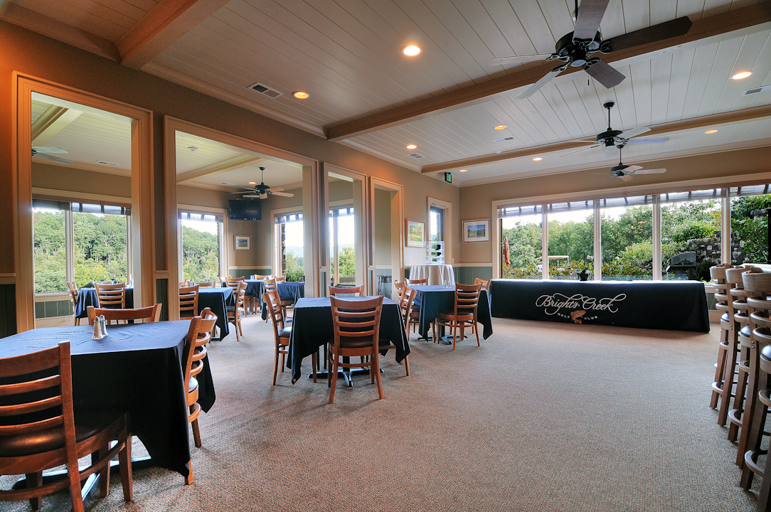 Professional Resort Photography and Video - Hotel Restaurant with view of golf course