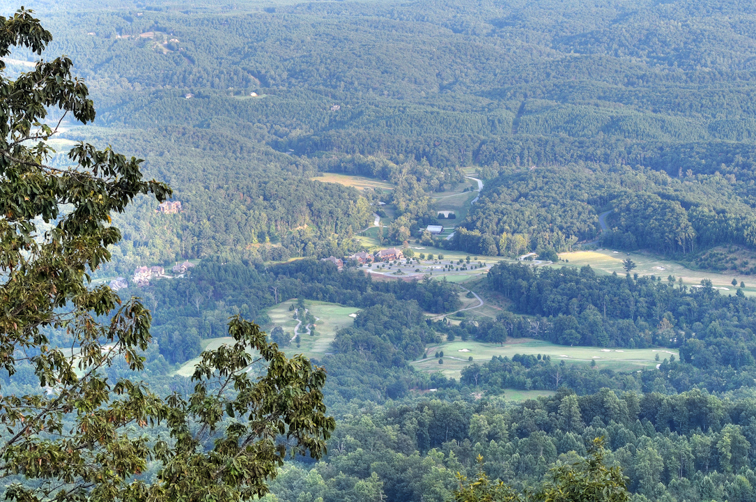 Professional Resort Photography and Video - High above view of golf course and resort