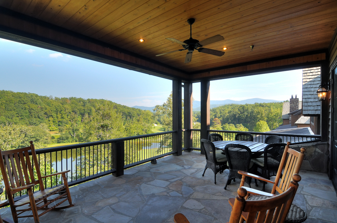 Professional Resort Photography and Video - Penthouse back porch overlooking golf course