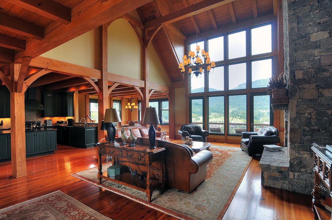 Professional Resort Photography and Video - Great room and view of mountains